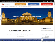 Tablet Screenshot of lawyersgermany.com